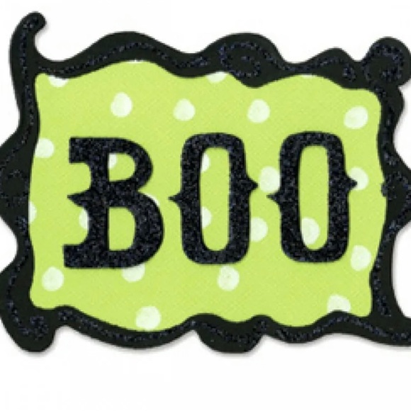 BOO - Sizzix Originals Large Die - Phrase Boo w/ Frame Halloween - Picture 2 of 3